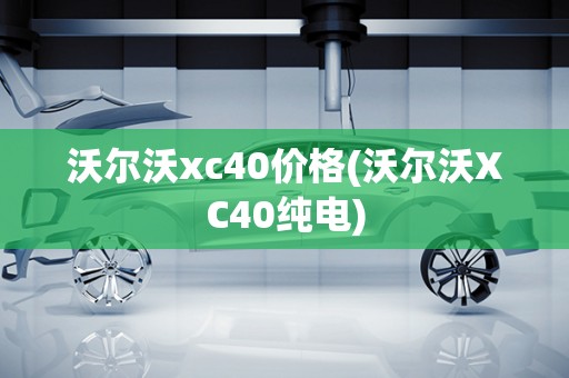 沃尔沃xc40价格(沃尔沃XC40纯电)